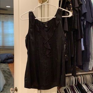 Black sleeveless blouse